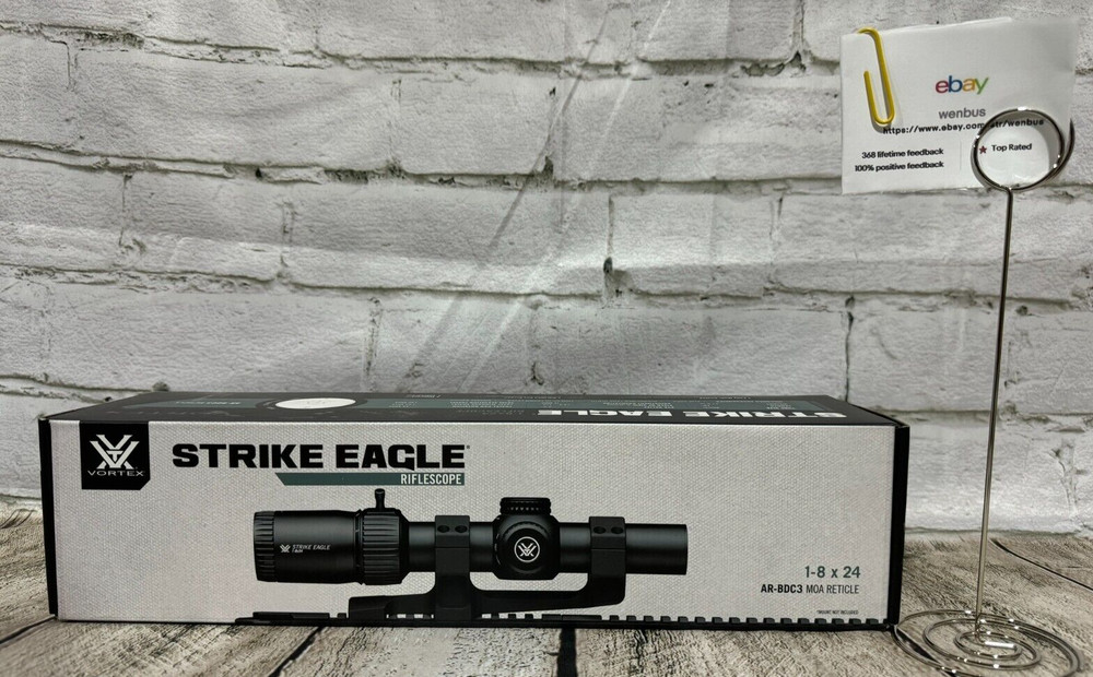 VORTEX STRIKE EAGLE 1-8X24 GEN 2 RIFLESCOPE W/ AR-BDC3 RETICLE & VORTEX Mount