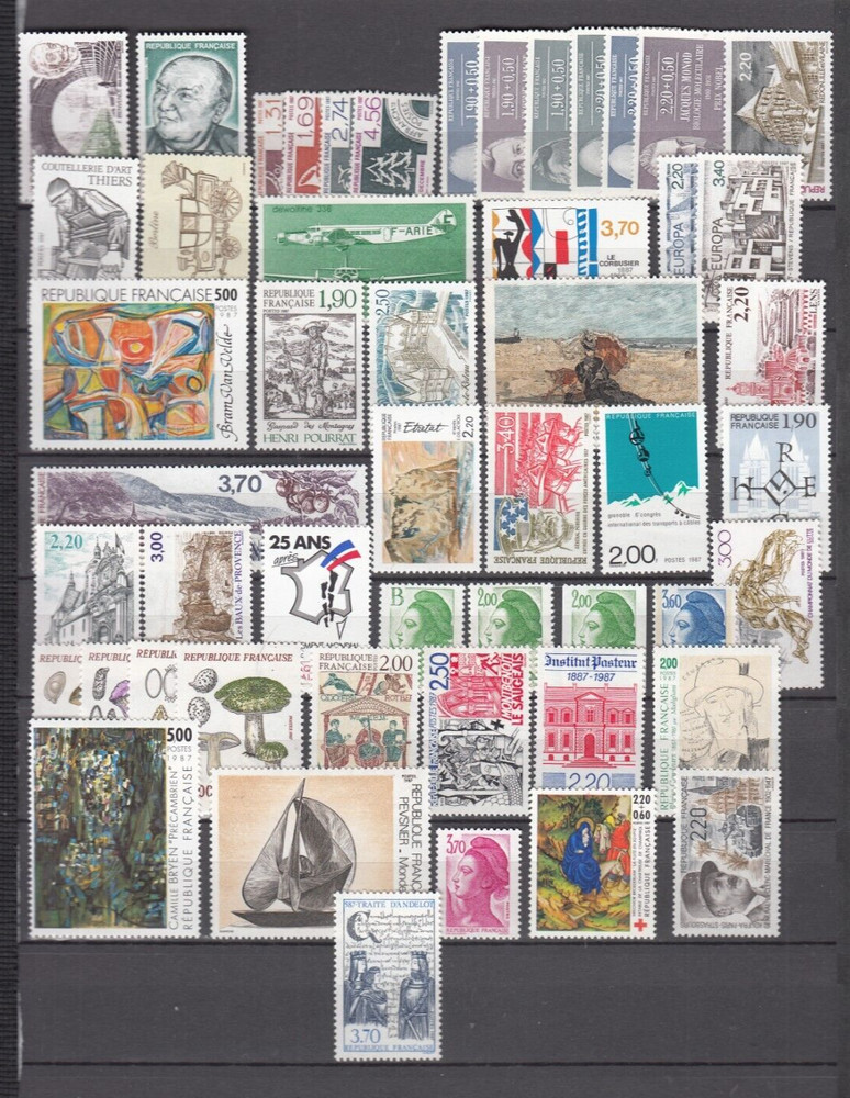 France, 1987 complete Vintage **, (37623)