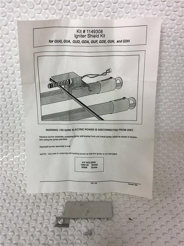 Igniter Shield Kit Lot 2