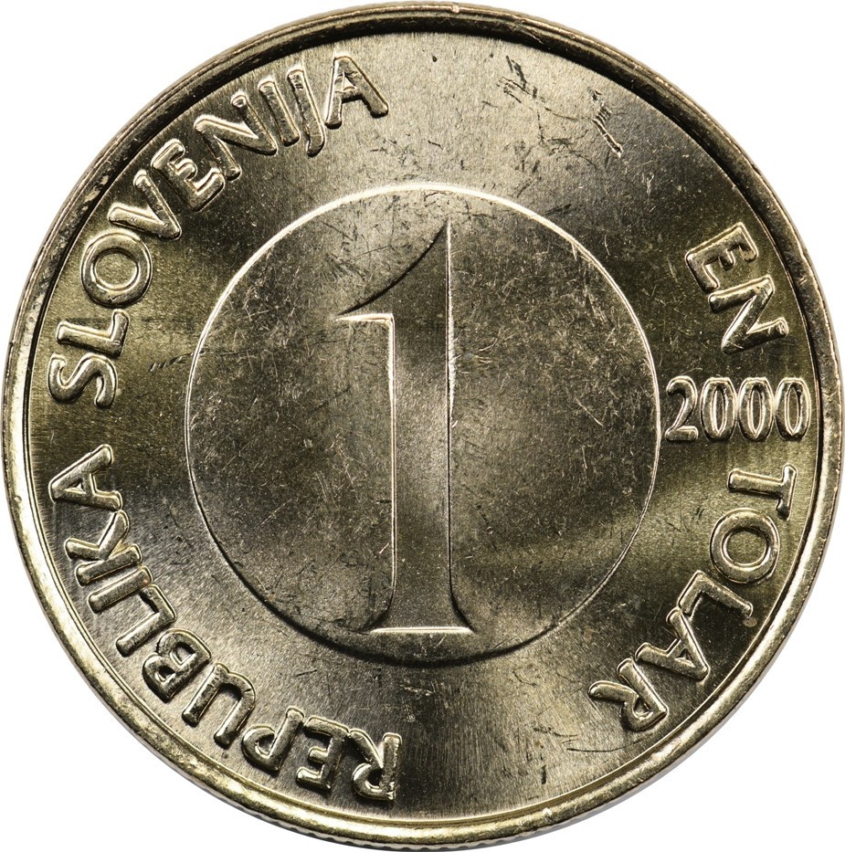 Slovenia - 1 Tolar - 2000 - Unc - Brown trout