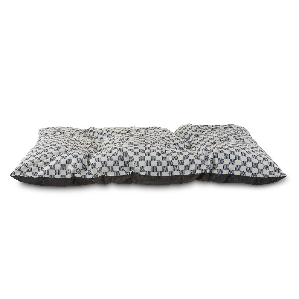 Machine Washable Dog Bed Tufted Pillow Pet Bed with Black and White Checker