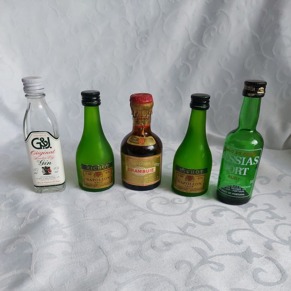 5 x Empty Miniature Bottles