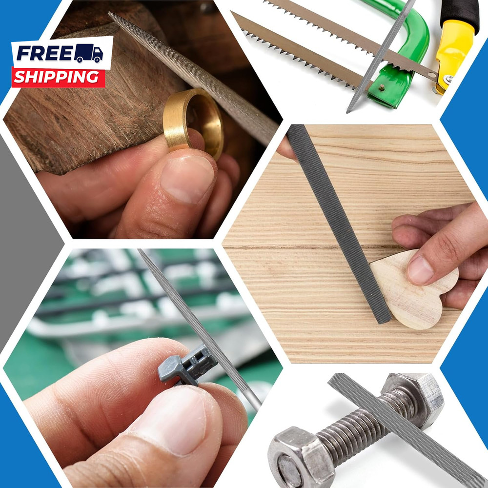 6Pcs Metal File Set Mini Hand Metal File Sets 3Rd Generation