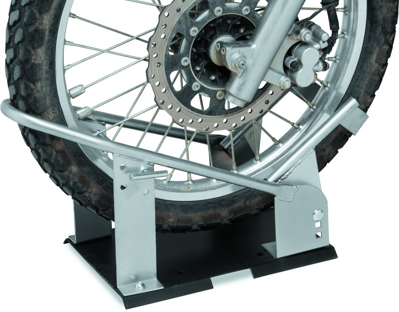 BikeMaster Heavy Duty Wheel Chock - Silver