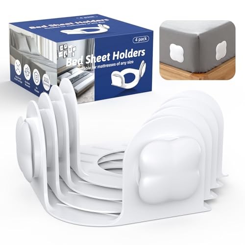 Sheet Holders Lock Bed Sheet Grippers - Fitted Sheet Holder for Corners Keep