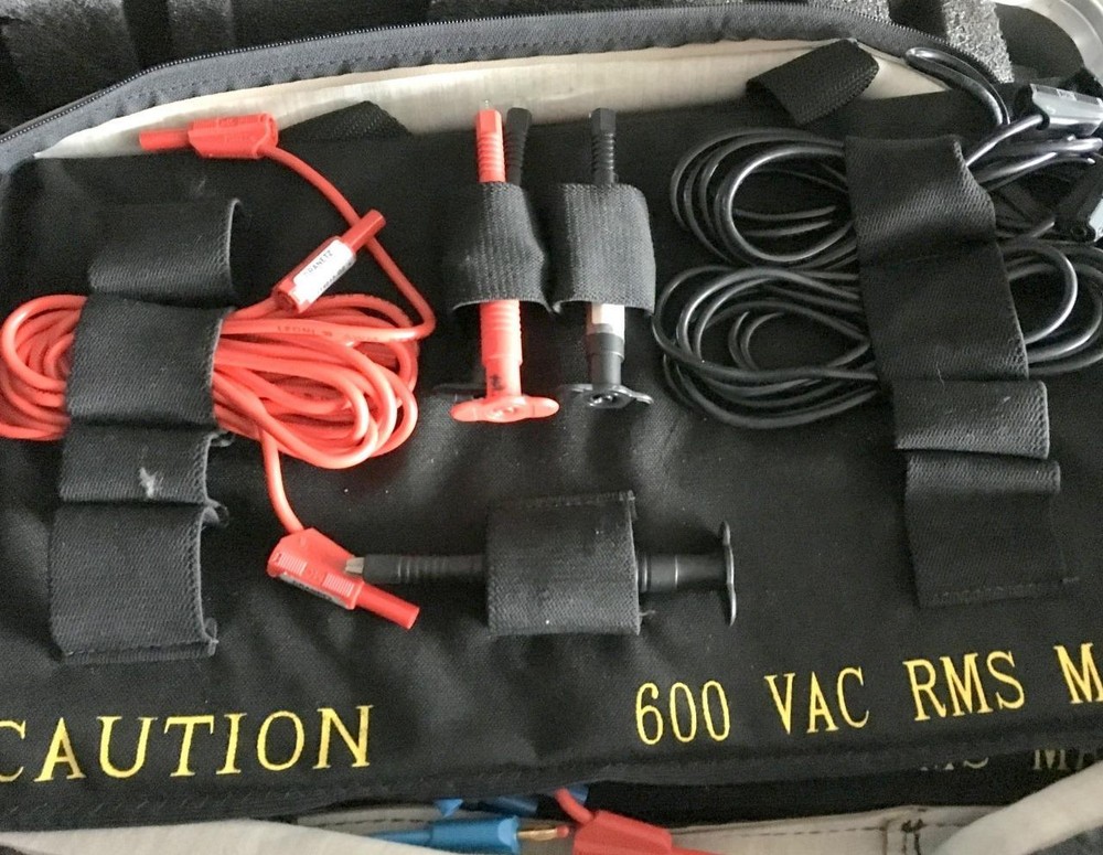 DRANETZ 658 POWER QUALITY ANALYZER W/ CASE, CABLES, LEADS AND PROBE