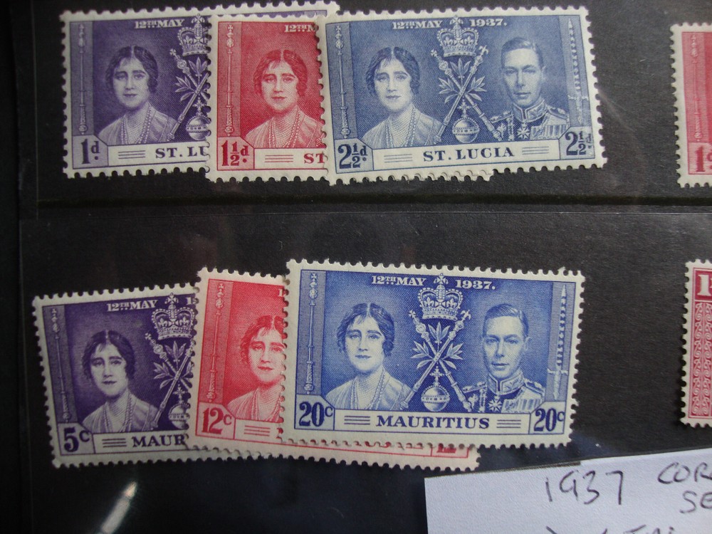 BRITISH COMMONWEALTH 1937 GVI CORONATION - 4 complete sets.