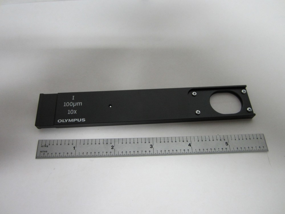 OLYMPUS MICROSCOPE SLIDE AH2-SLM100 FILTER OPTICS BIN#54-13