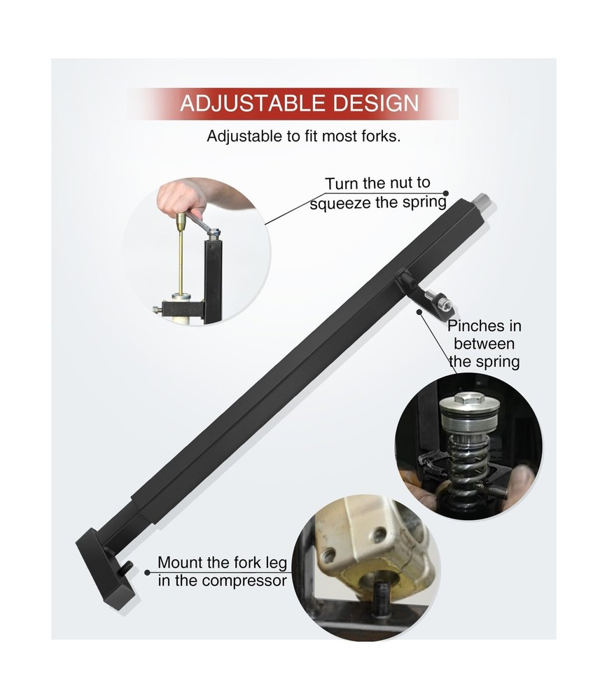 TFSC 01 Fork Spring Compressor Tool for Most Current Sport Bikes and Road Rac...