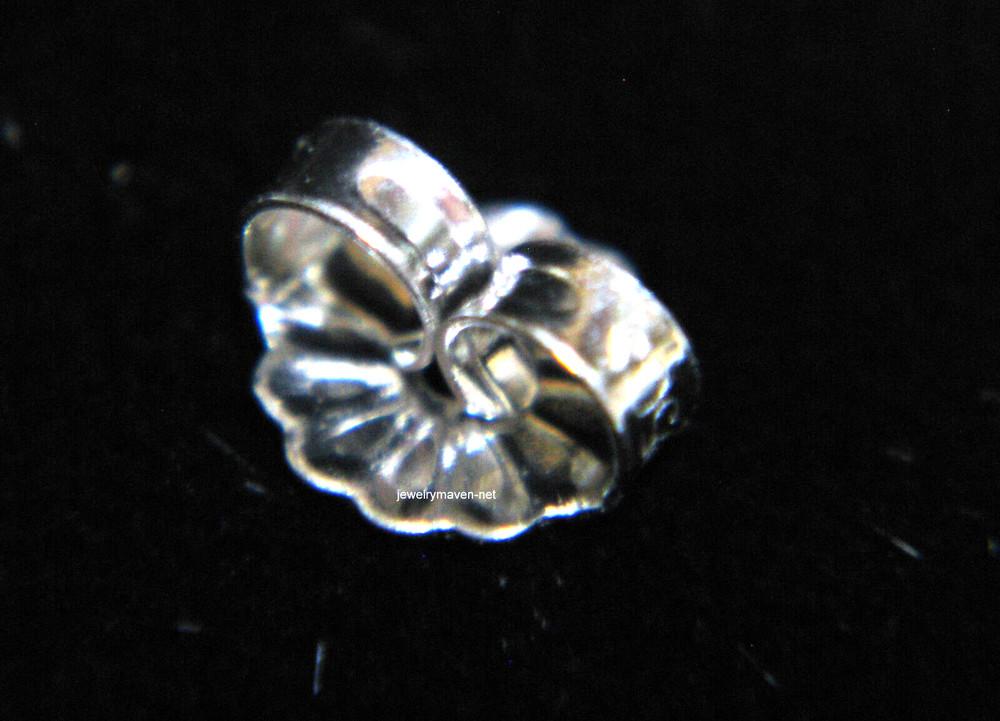 SINGLE 6mm Medium Weight Friction Solid PLATINUM 950 Earring Push Back Nut USA