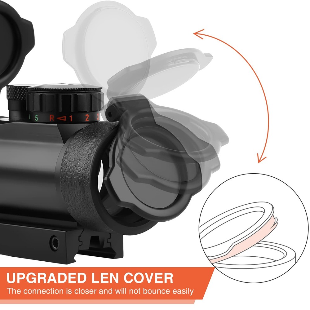 EZshoot Red Green Dot Sight Scope Reflex with Lens Green,Red