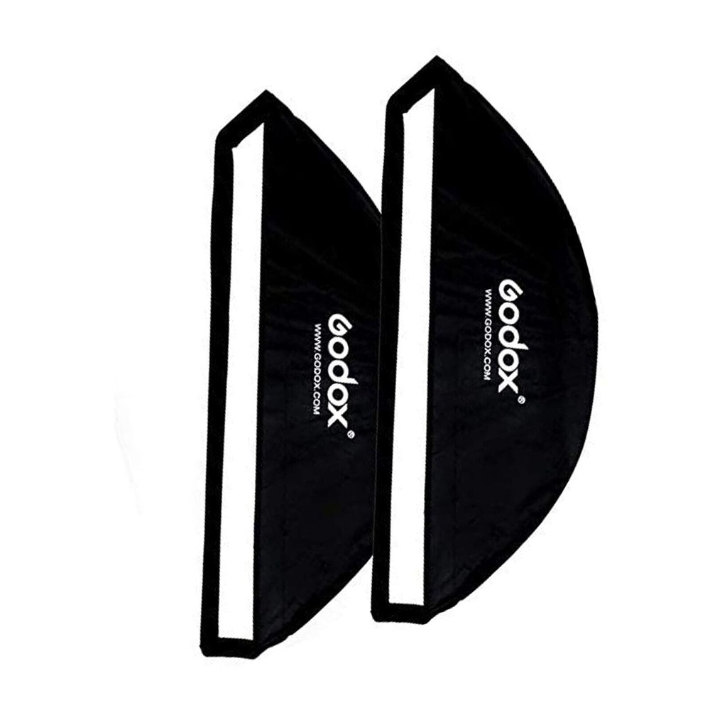 Godox 35x160cm Rectangle Bowens Mount Grid Softbox +2M Light Stand Kit For Flash
