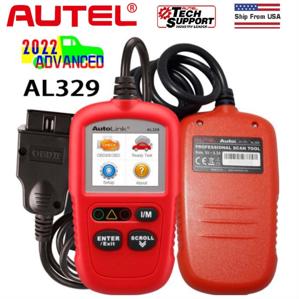 Autel Autolink AL329 OBDII Scanner Automative Code Reader/Clear Diagnostic Tool
