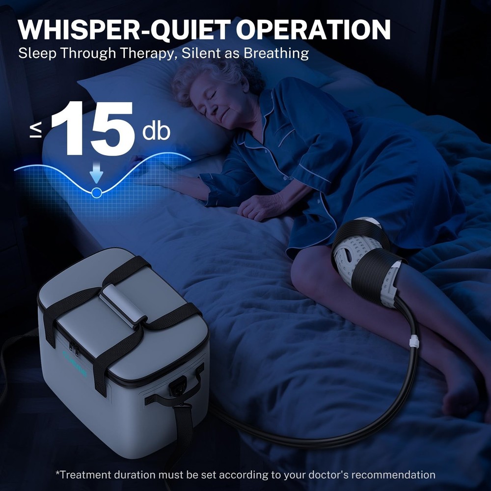 CUEME 20 QT Ice Machine for Knee After Surgery, Programmable Timer Cold Thera...