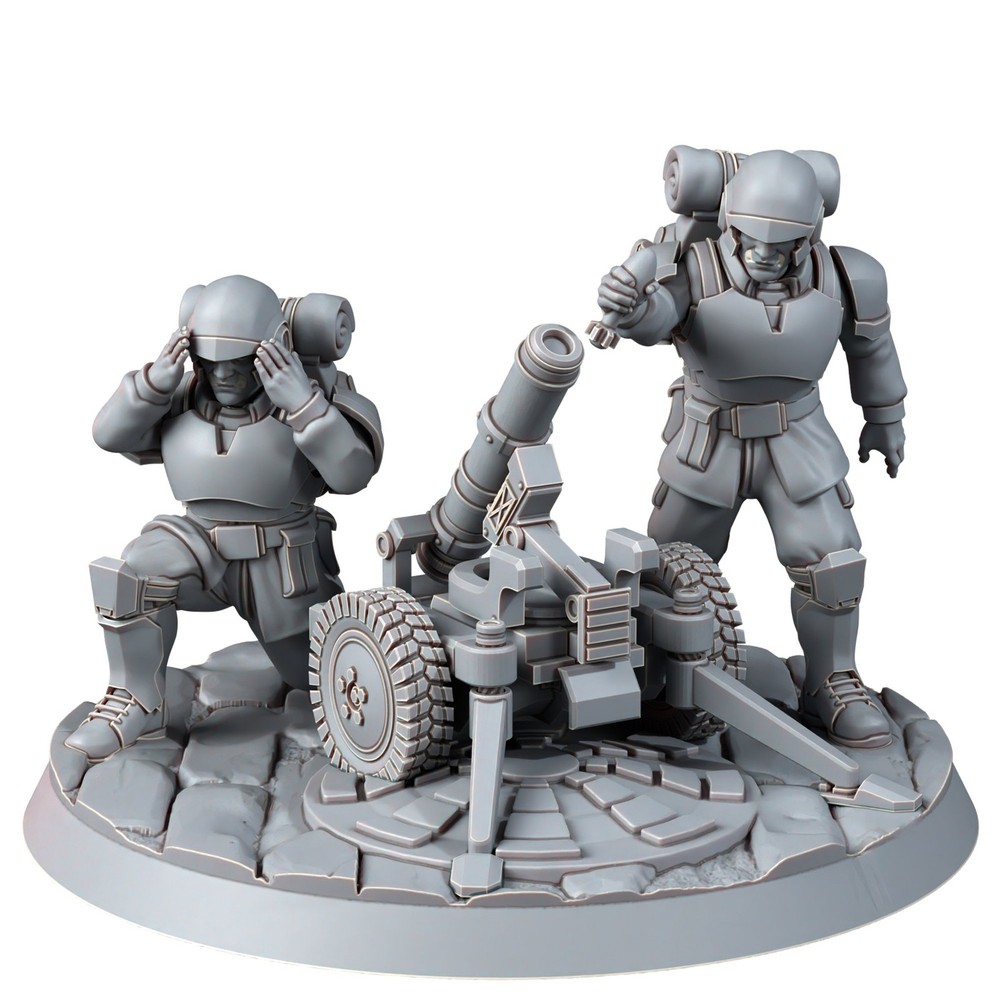 FREEDOM GUARD HEAVY SUPPORT TEAM WITH MORTAR