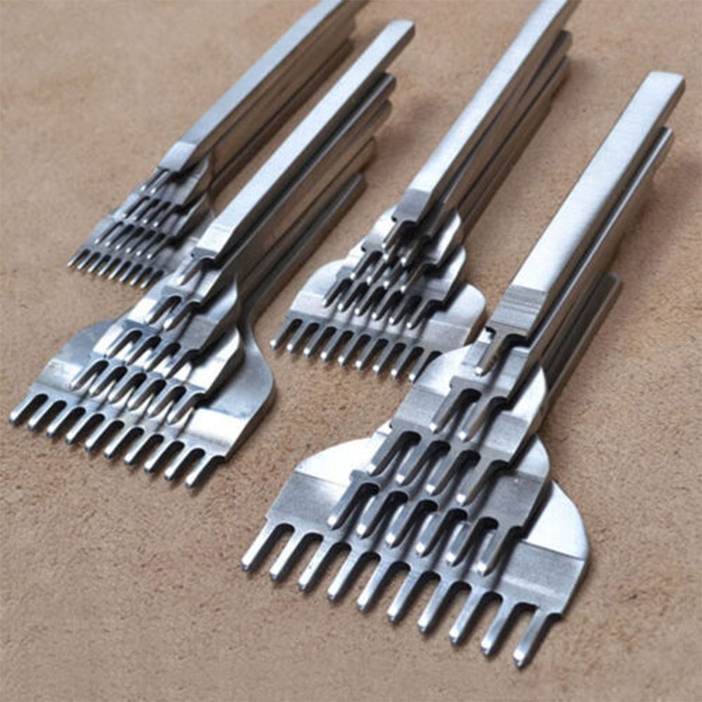 Diy Leather Tools White Steel Chop Perforated Chop Stitching US