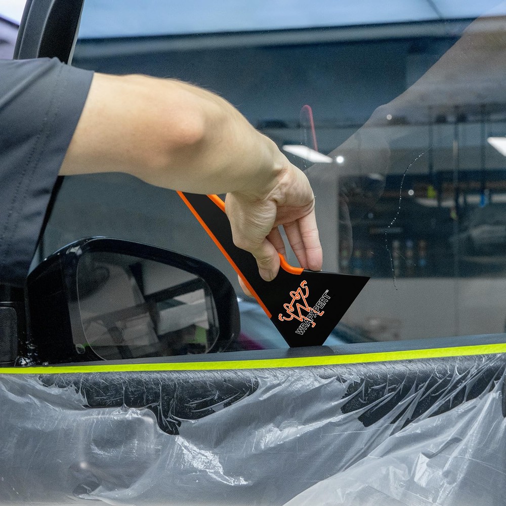 WRAPXPERT Window Tint Tools,3 Pack Squeegee 3 Pack, Black+orange