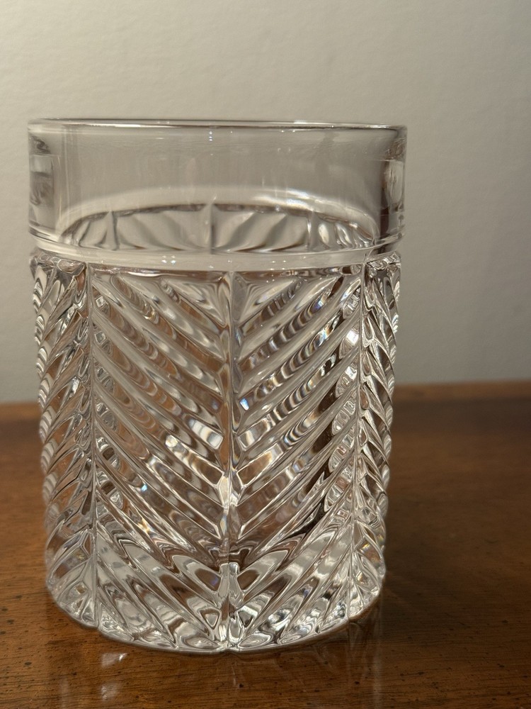 Ralph Lauren Herringbone Double Old Fashioned Glass