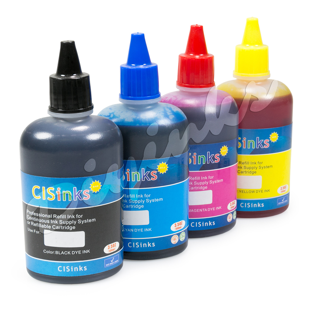 CISinks Refill Ink Bottles alternative for Workforce WF-3620 WF3640 WF7610