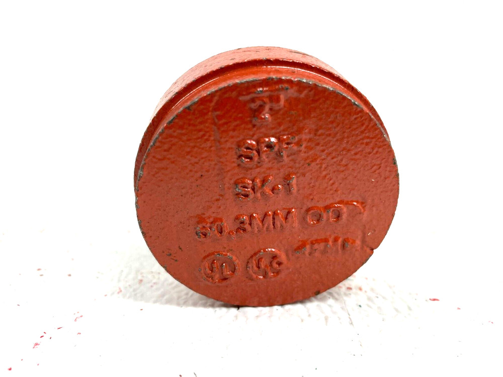 SPF Style SK-1 Cap 2" Grooved End Pipe Fitting for IPS Pipe Size