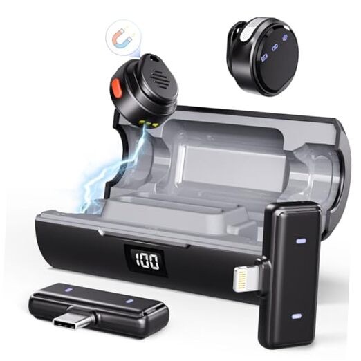 Coin Wireless Lavalier Microphone for Coin（For Lightning/USB-C）
