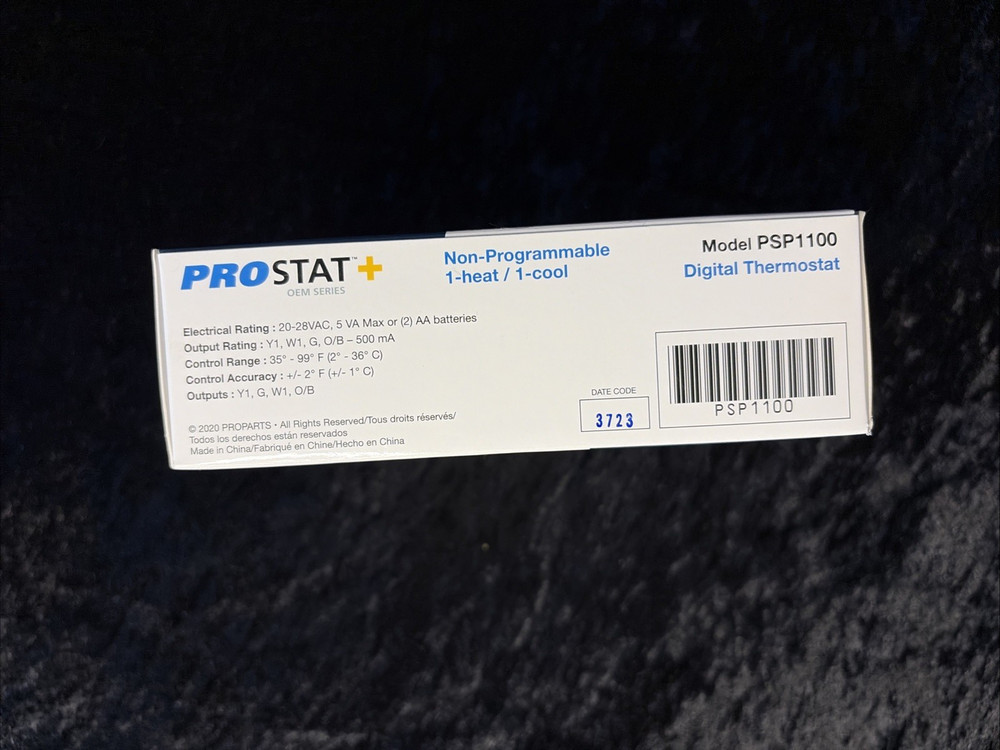 Prostat Non Programmable Digital Thermostat