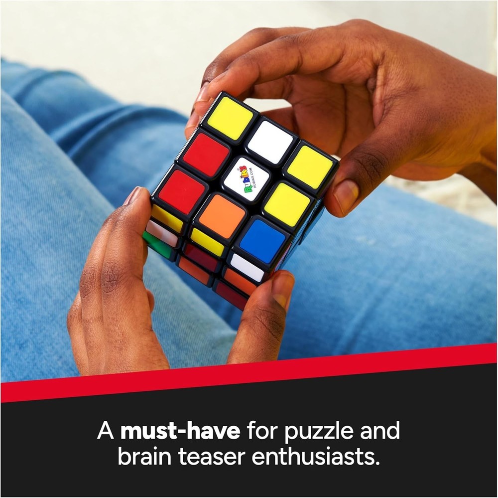 Cube, the Original 3X3 Cube, Problem-Solving Brain Teaser, Color-Matchin