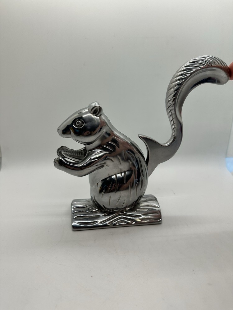 Squirrel Nutcracker Davy Crackett Nut Cracker Mechanical Cast Aluminum