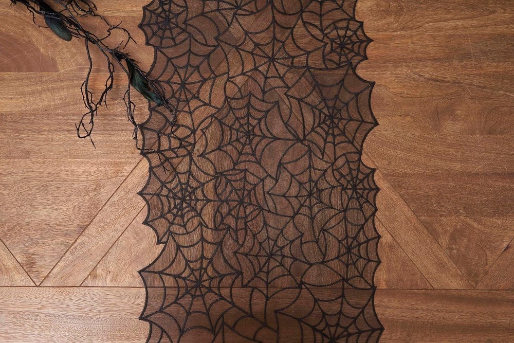 C&F Home Table Runner, Spider Web (C842662667A)