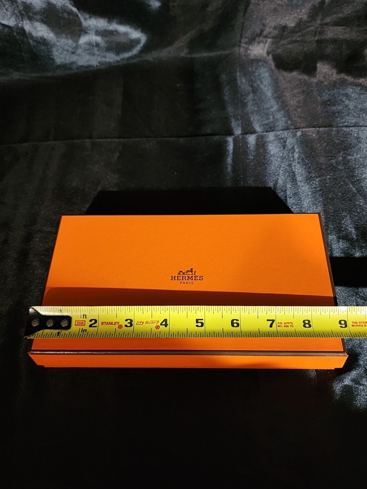 Authentic Hermes Empty Box #57 w/Tissue Paper & Ribbon