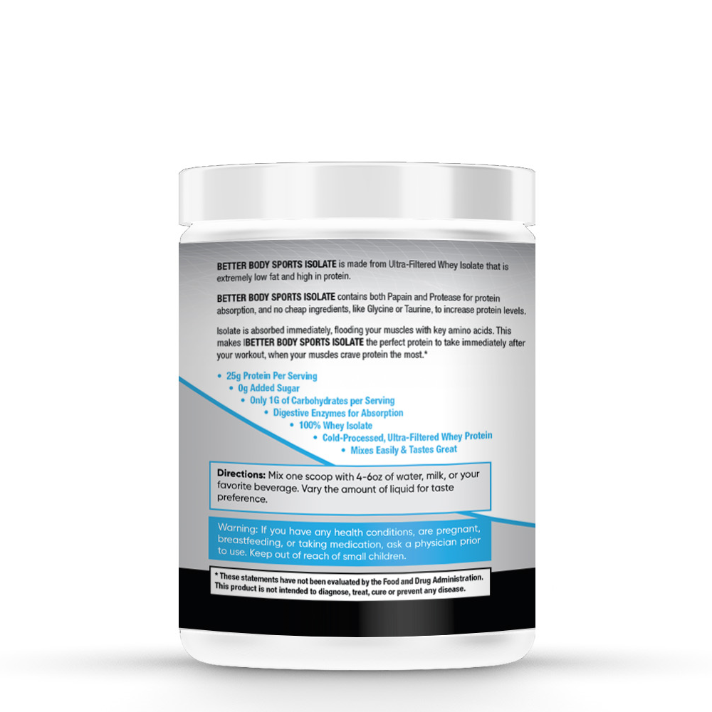 Whey Protein 100% Isolate - Unflavored - 1lb - 16 Servings