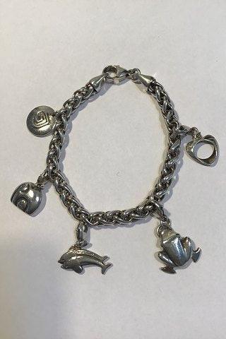 Georg Jensen Sterling Silver Charm Bracelet