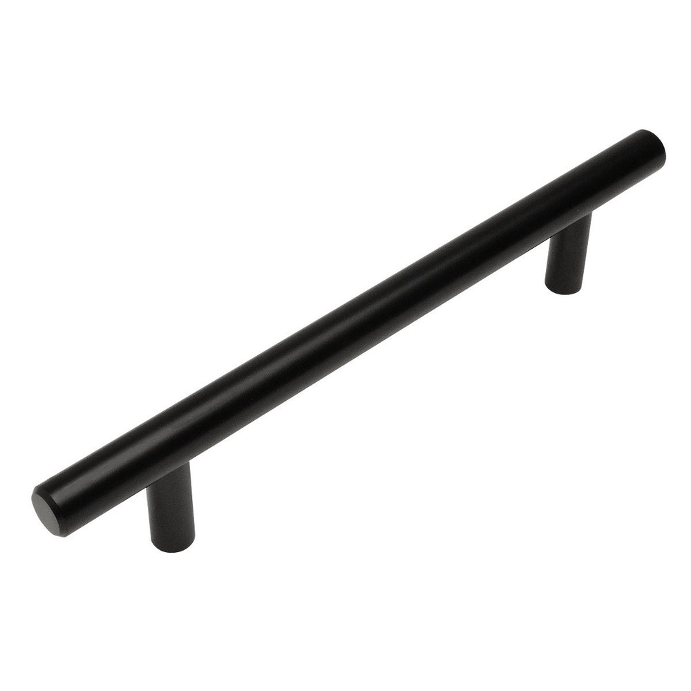Cosmas Euro Style Bar Pull Flat / Matte Black Pulls #305-128FB