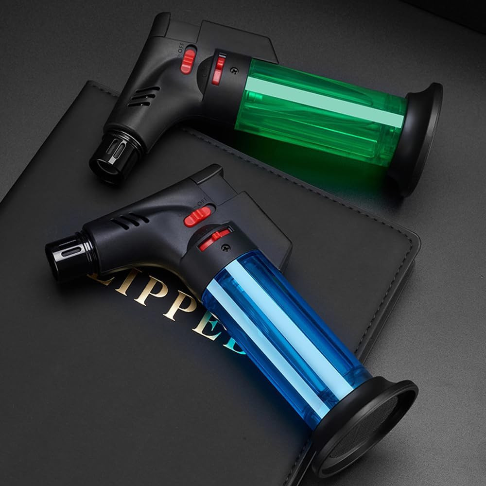 4 Pack Butane Torch Lighter Set,Candle Lighter Refillable, Jet Flame,Windproof,