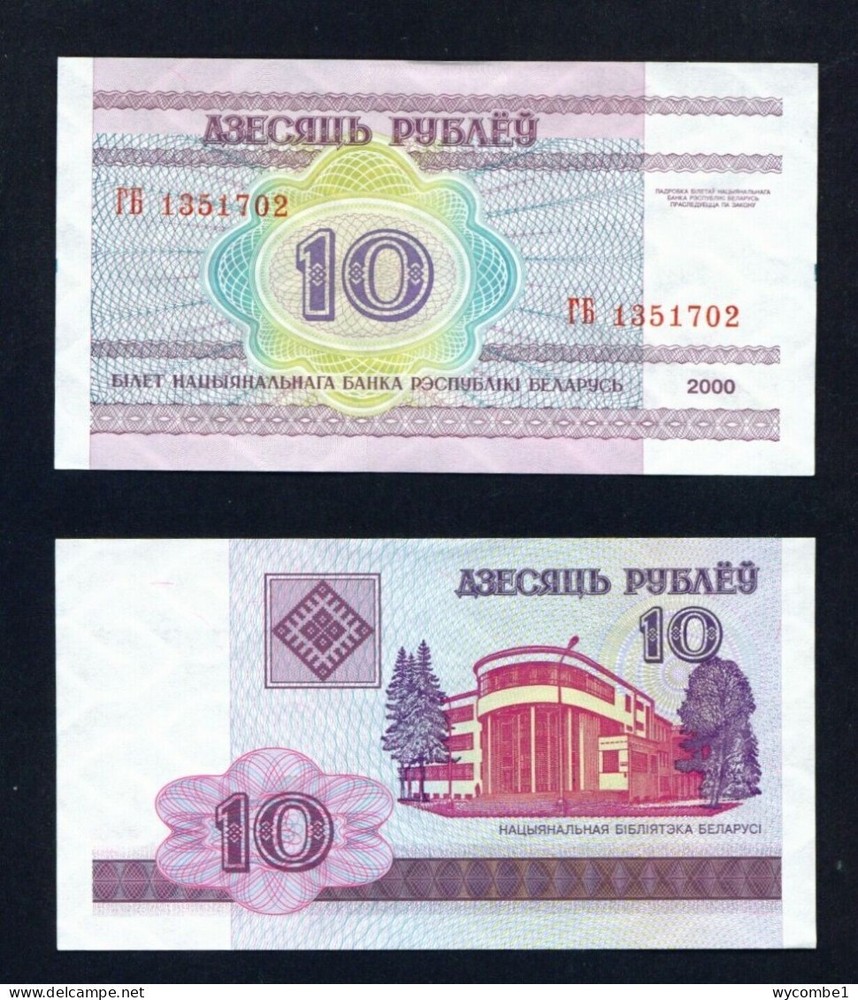 BELARUS - 2000 10 Roubles UNC Banknote