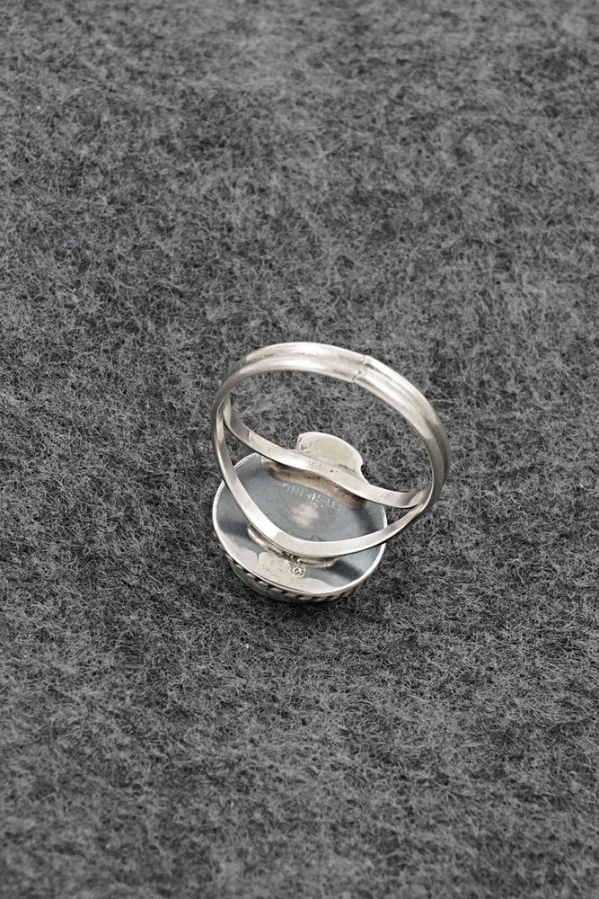 Turquoise & Sterling Silver Ring - Rosemary Saunders - Size 7