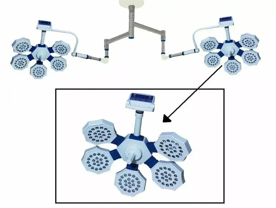 Star 105 + 105 Double Dome Operation Theatre LED OT Light Digital Control Panel