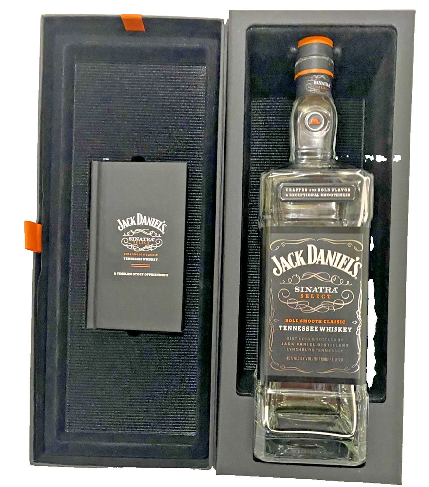 Jack Daniel’s Sinatra Select EMPTY Bottle w/ Original Box & Booklet – Display