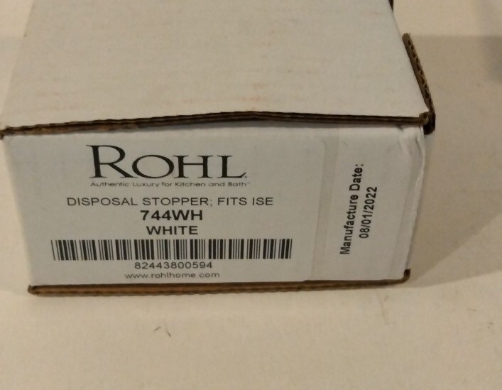 Rohl Disposal Stoper Fits ISE 774 WHITE