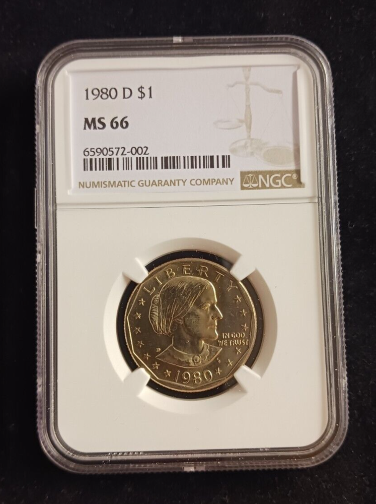 1980(D) NGC MS 66 Susan B. Anthony Dollar Coin