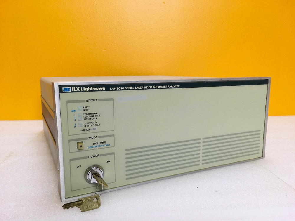 ILX Lightwave LPA-9074B 1000 / 3000 mA Laser Diode Parameter Analyzer. Tested!