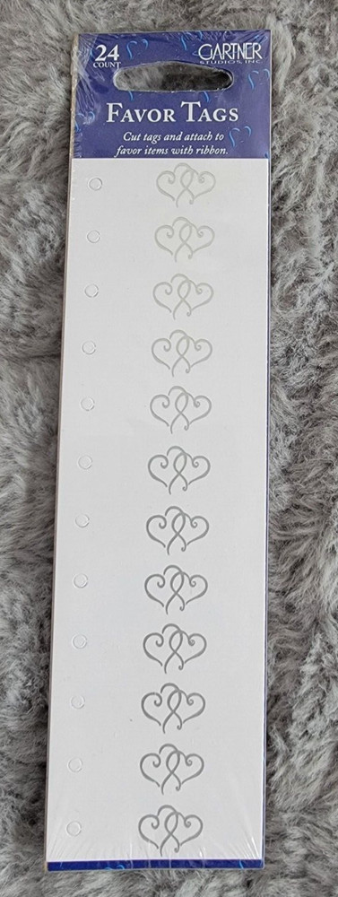 Gartner Studios Inc Platinum Hearts Favor Tags (24 count)