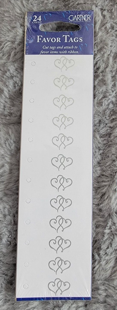 Gartner Studios Inc Platinum Hearts Favor Tags (24 count)