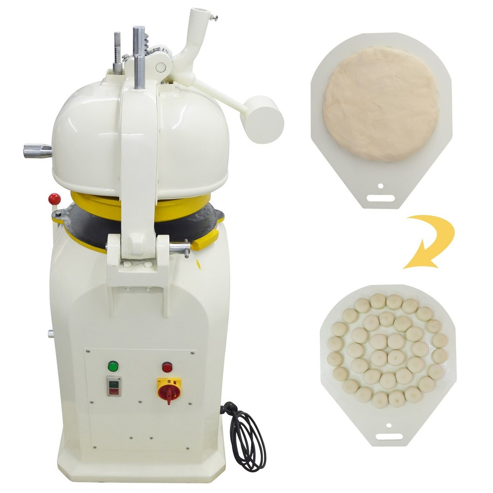 36 Blocks Dough Divider Rounder Commercial Semi-Automatic Machine 110V 750W