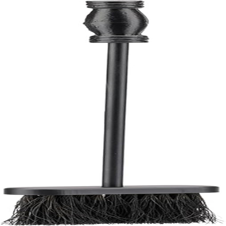4-Piece Black Wrought Iron Fireplace Tools Set (F-1048)