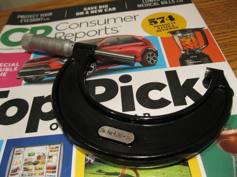 STARRETT 436P-3 MICROMETER WITH CASE MACHINIST TOOLS