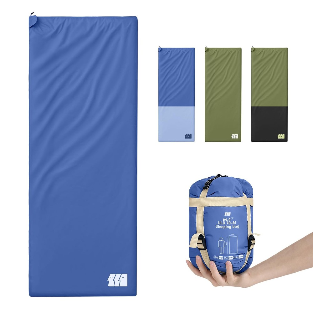 Ultralight Warm Weather Sleeping Bag - Portable, Waterproof, Compact Lightwei...
