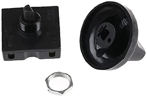 Black Fan Rotary Switch 4 Position 3 Speed Selector Governor