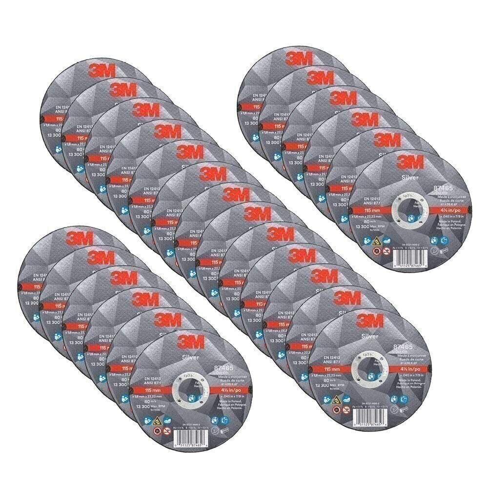 3M Silver Cut-Off Wheel, Precision Shaped Ceramic, Long-Lasting