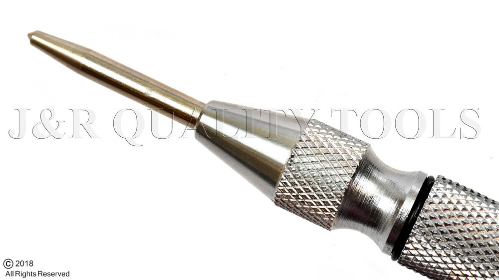 Automatic Center Punch Strikes Surface w/o Hammer Spring Loaded Window Breaker